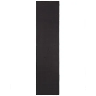 Snapstyle Sisal Natur Läufer Teppich, Schwarz, 100x400cm