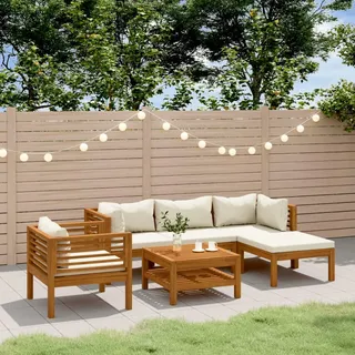 Festnight Gartenlounge Set Holz Loungemöbel Lounge Möbel Outdoor Holz Balkon Lounge Balkonmöbel Terrassenmöbel Sofa Balkon Bank Ecklounge Ecksofa Gartenmöbel Set Holz Wetterfest