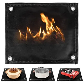 Feuerfeste Unterlage Klein, Hitzebeständige Unterlage für Das Grillen Im Freien, Feuerfeste Matte für Aufläufe, Kasserollen und Schmortöpfe, Hitzeschutzmatte 35*35cm, Feuerschutzmatte