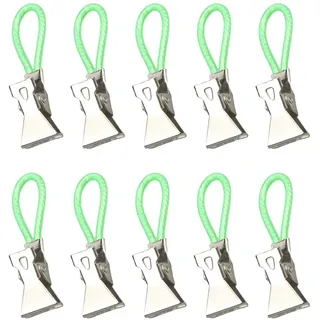 predolo 10 Stück Hängende Handtuch-Clips, Kleiner Handtuch Clips zum Aufhängen, Handtuchclips für Handtücher, Geschirrtücher Halter, Küche Geschirrtücher Haken Set für Küche Badezimmer,GRÜN