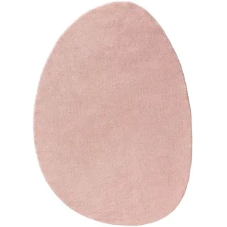 benuta pop Teppich, Rosa, Textil, Beton Optik, Freiform, 80x110 cm, Oeko-Tex® Standard 100, wasserabweisend, Teppiche & Böden, Teppiche