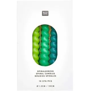 Rico Design Spiralkerzen 10 St. grün