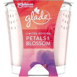 Glade (Brise) Duft-Kerze im Glas, Petals & Blossom, bis zu 30 Stunden Brenndauer, 6er Pack (6 x 129 g)