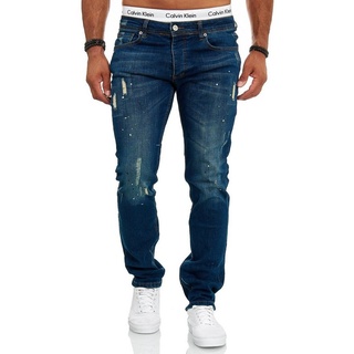 OneRedox Straight-Jeans J-700C (Jeanshose Designerjeans Bootcut, 1-tlg) Freizeit Business Casual blau 31