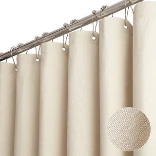 Duschvorhang Aus Leinen, Wasserdicht Und Schimmelresistent, Geeignet Für Badewannen Und Duschräume, 180 X 180 Cm.