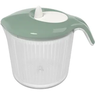 Biesse P636/18, Salatschleuder, Kräuter, Gemüse... einfaches und schnelles Schleudern, kleine Größe, Mini-Packung, Kunststoff, Mandelgrün, 3 l