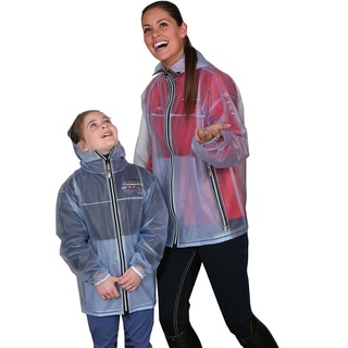 Regenjacke Shelly transparent für Damen und Kinder  Jacke  Reitjacke