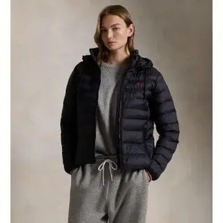 Polo Ralph Lauren für Damen. 211958932002 Wasserabweisender Mantel schwarz (S), Lässig, Nylon
