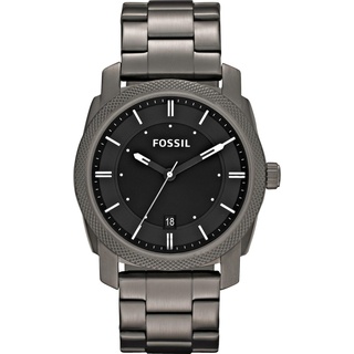 Fossil, Armbanduhr, Machine, Grau, Schwarz, (Analoguhr, 42 mm)