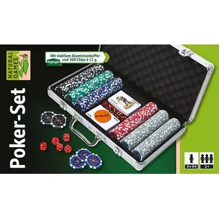 NATURAL GAMES Poker-Set im Aluminiumkoffer,