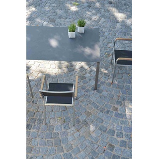 Gartentisch Lux Excell aus Keramik, Ausziehbar, 200/260 cm, Anthrazit