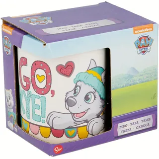 Stor Keramiktasse, 325 ml, in Geschenkbox, Paw Patrol Girl Go Skye