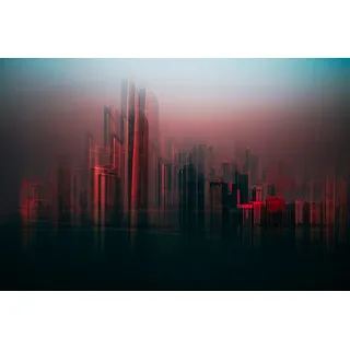 Papermoon Premium collection Fototapete Abu Dhabi Skyline (B x H: 250 x 186 cm, Vlies)