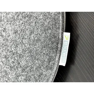 Sitzkissen Filz Auflage Rund 35cm Grau/Dunkelgrau