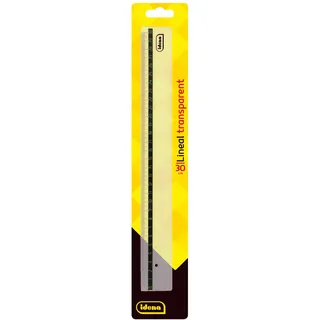 IDENA Lineal transparent 30cm Blister