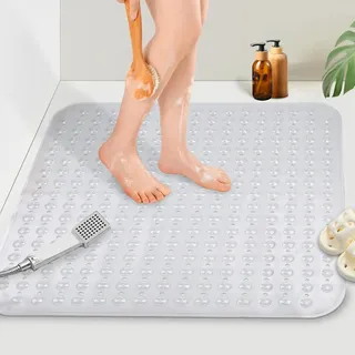 Mofonky Duschmatte rutschfest Antirutschmatte Dusche: 80 x 80 cm Duscheinlage Duschwanneneinlage Rutschmatte für Senioren
