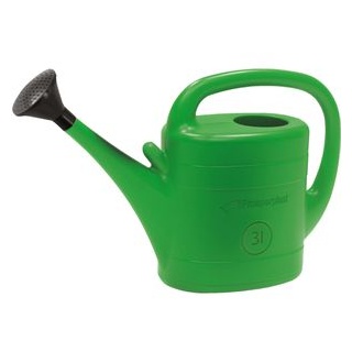 Prosperplast Gießkanne Spring, grün, Kunststoff, mit Brausekopf, 3 Liter