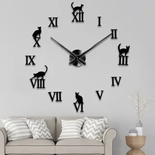 Minimalistische Acryl-wanduhr, Moderne Diy-wanduhr, Dekorative 3d-spiegel-wanduhr, Selbstklebende Oberfläche, Dekoration Für Zuhause Oder Büro