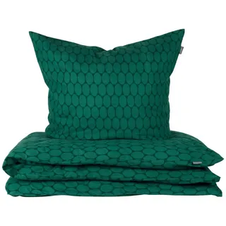 SCHIESSER Drops Feinbiber Smaragd 135 x 200 cm + 80 x 80 cm