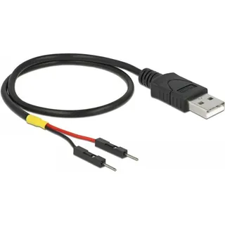 DeLock USB Stromkabel Typ-A auf 2 x Pfostenstecker einzeln Strom 30 cm (85402)