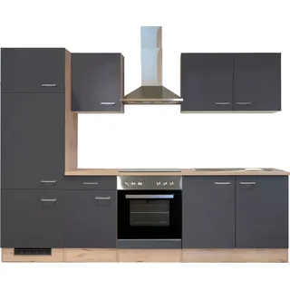 Flex-Well Küchenzeile Morena 270 cm grau