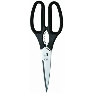 Rösle Haushaltsschere mit Mikrozahnung Edelstahl 18/10 schwarz