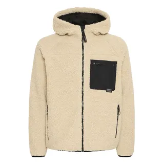 11 Project Fellimitatjacke 11 PROJECT "Fellimitatjacke PRRomeneo", Herren, Gr. XXL, beige (oatmeal), Obermaterial: 100% Polyester PES., Jacken