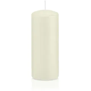 Wiedemann Kerzen Stumpenkerzen mit ASF Abbrandschutz Elfenbein 120 x Ø 48 mm, 24 Stück