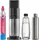 schwarz + PET-Flasche + Metallflasche + Zylinder
