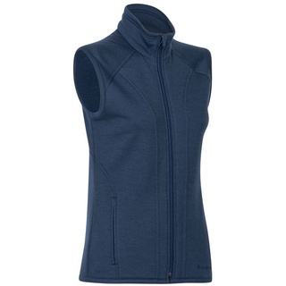 Kaipara - Merino Sportswear Hoodie Merino Stehkragen Sweat Weste Damen 270g (1-tlg) aus reiner Merinowolle Made in Germany blau XS