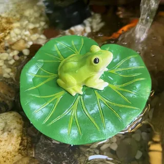 Yarteim Gartenteich Deko Frosch Figur, Frosch Gartendeko Für Draußen Wetterfest, Frösche Teichfiguren Für Außen, Tiere Harz Statue Garten Deko, Froschfigur Gartenstatue Für Miniteich Garten Balkon