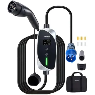 Vevor Mobile Wallbox Typ 2 7,4 kW mit Ladekabel 6 m