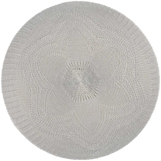 Tischset Lace, D:38cm, hellgrau