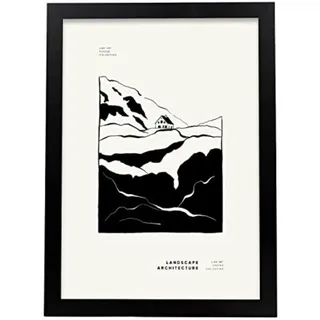 POSTER Abstrakt Pop Art A3 Schwarzer Rahmen