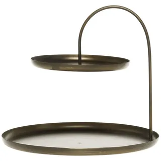 Chic Antique Dekoetagere Vintage Etagere Céleste mit zwei Böden Metall
