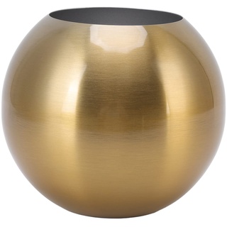 Tomotato Ball Vase, Nordischer Stil Modern Edelstahl Runde Blumenvase Kleine Vasen für Wohnzimmer Büro Tischdekoration Hochzeiten Ornament (Gold)
