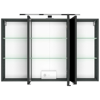 Held-Möbel Spiegelschrank Baabe Grau Graphit 100 cm