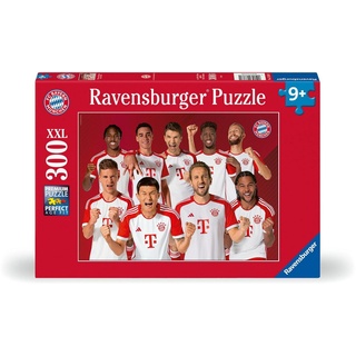 Ravensburger Puzzle 300 Teile Kinder Puzzle XXL FC Bayern Saison 2023/2024 13387, 300 Puzzleteile