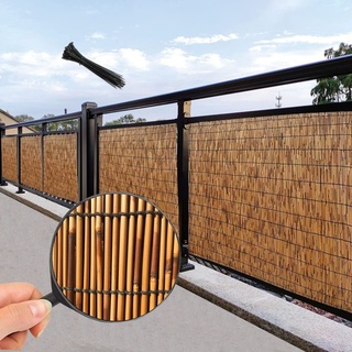 DUTIL Bambuszaun, Gartenschutzzäune, Bambus-Sichtschutzzäune, Terrassen-Sichtschutzgitter für Balkon, wetterfeste Zäune, Sichtschutz, Poolpflanzenzaun (Size : 80x400cm/2.6x13.1ft)