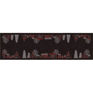 Tischläufer -Julstad- Schwarz, 35x120 cm (Ekelund)