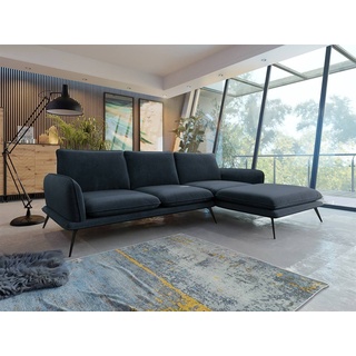 MIRJAN24 Ecksofa Portimao LC, Loft Polsterecke Sofa, Farbauswahl L-Form Couchgarnitur blau