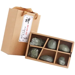 TOPPERFUN 6st Kleine Vase Töpfervasen Dekorative Tischvase Suiban-vase Japanische Vasen Ikebana Pflanzschale Suiban Vase Decoraciones para Sala De Casa Kaktusvase Mini Keramik Skulptur