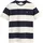 Bar Stripe Kurzarm-T-Shirt Eggshell M