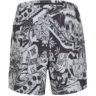 O'Neill Badehose Badeshort M PACKABLE AOP 15'' HYBRID SHORTS schwarz