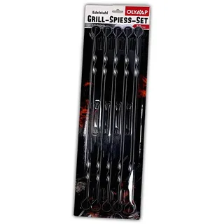 Olymp 10 Schaschlikspiesse 1,5 mm. Edelstahl 50cm. Schampura Grillspiesse Fleischspiesse auch für Mangal