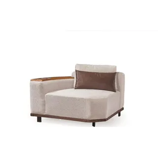 Beiges Modulsofa Designer Ecksofas L-Form Couchen Wohnzimmer Möbel - Beige