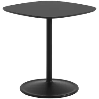 Muuto Soft Cafe Tisch, 70 x 70 cm, schwarz nanolaminat / schwarz