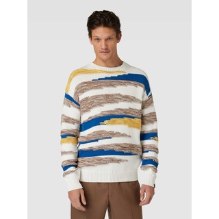 Strickpullover Modell 'Landscape' in offwhite, Offwhite, M