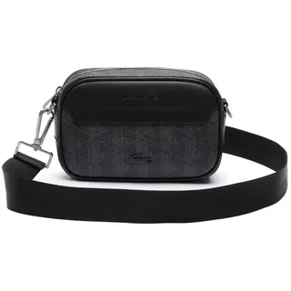 Lacoste The Blend Umhängetasche 20 cm Kunstleder Schwarz/Grau