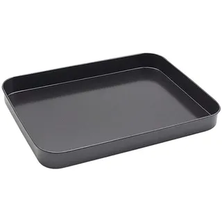 anaan Mimas Tablett Schwarz Rechteckig Serviertablett Metall Klein Deko